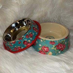 Pioneer Woman - Pet Food Bowls - Vintage Floral Pattern